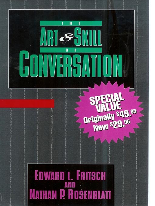 Title details for The Art & Skill of Conversation by Edward L. Fritsch - Wait list
